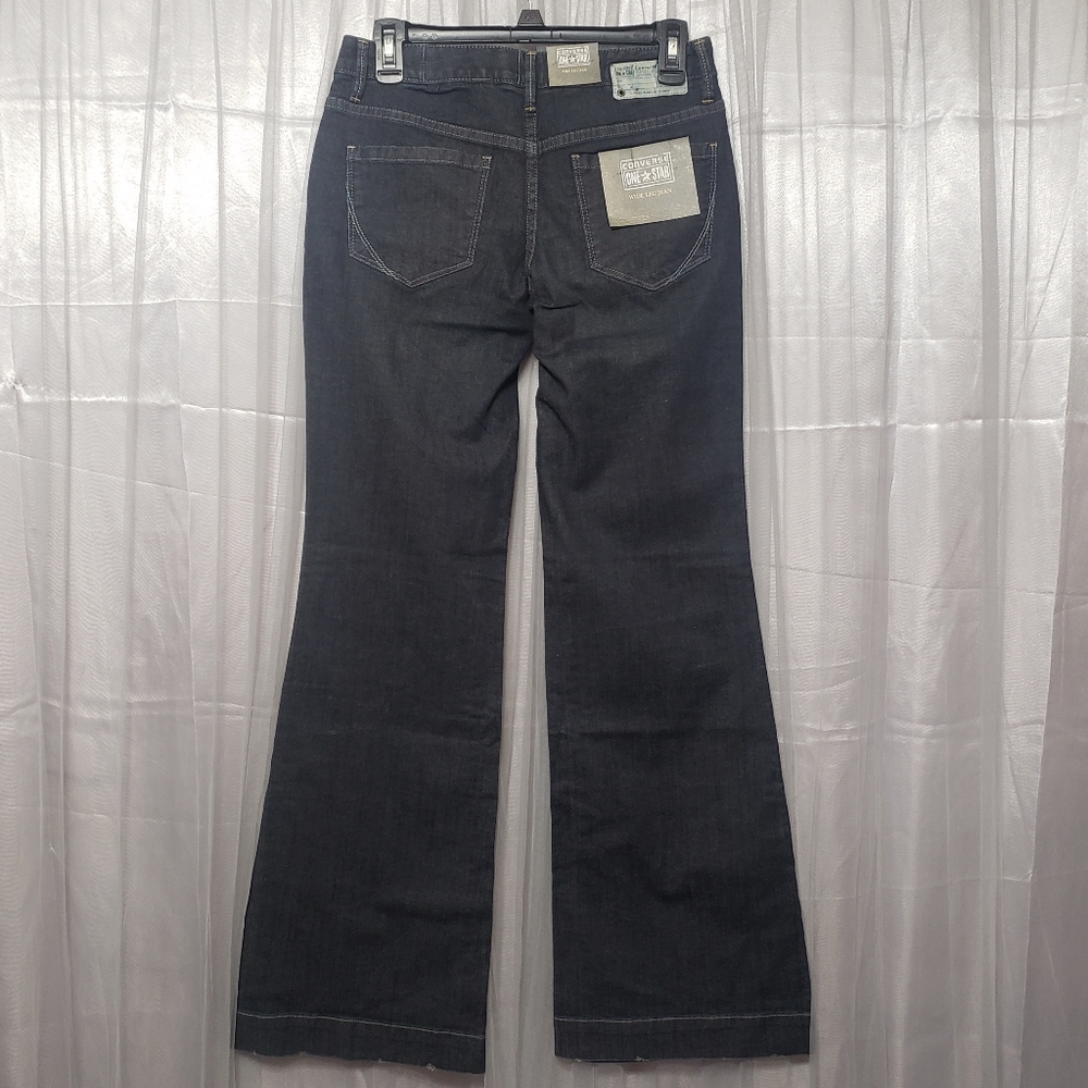 Converse One Star Sz 2 NWT Wide Leg Jeans - Picture 6 of 16
